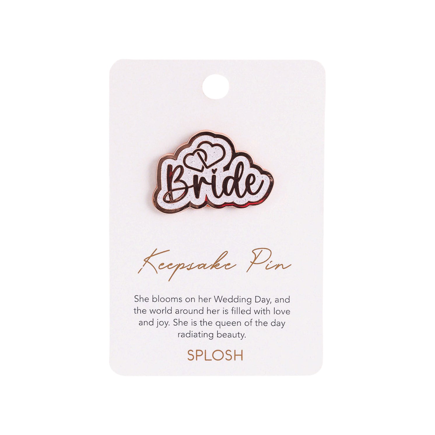 Splosh - Wedding Keepsake Pin - Bride