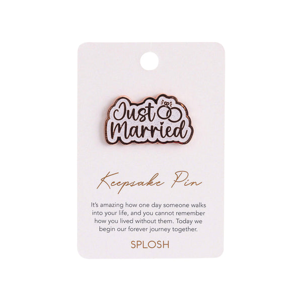 Splosh - Wedding Keepsake Pin - Just Married